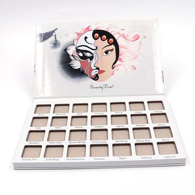 calidad  Wholesale 28 Colors Private Label Waterproof Eyeshadow Palette Cardboard Empty Makeup Eyeshadow Palette Packaging Case fábrica